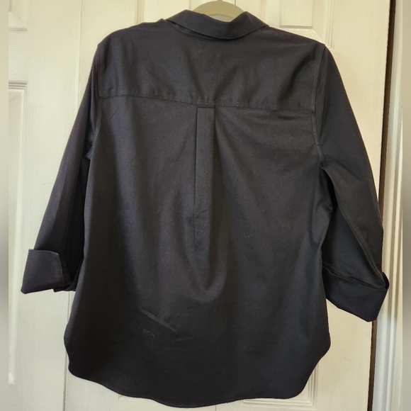 Chico's No Iron™ Stretch-Sateen Shirt - Picture 6 of 9